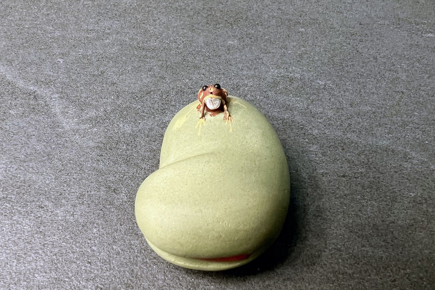 Frog and Bean Tea Pet
