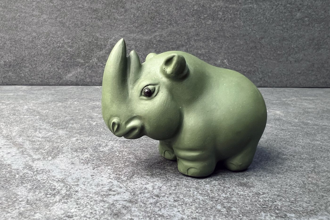 Green Rhino Tea Pet Traditional Yixing Clay