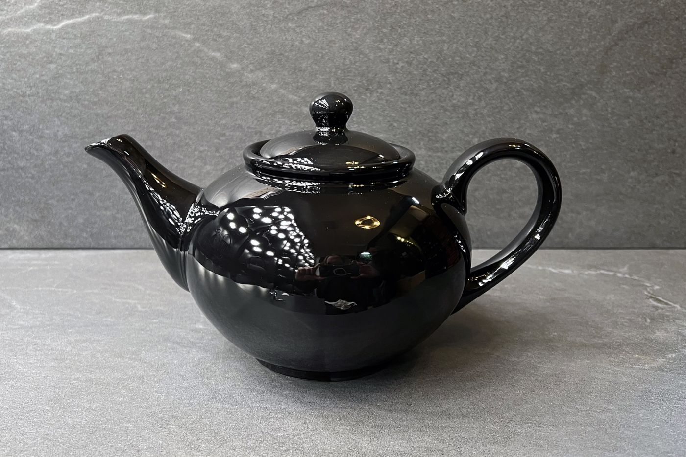 Black Dolomite 6 Cup Teapot