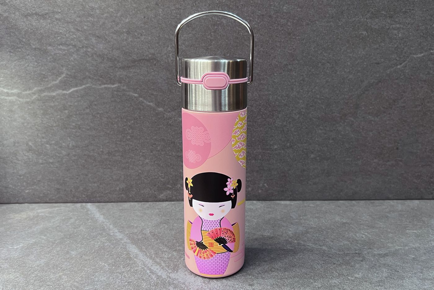 Rose Geisha Thermal Infuser Travel Bottle 0.5L