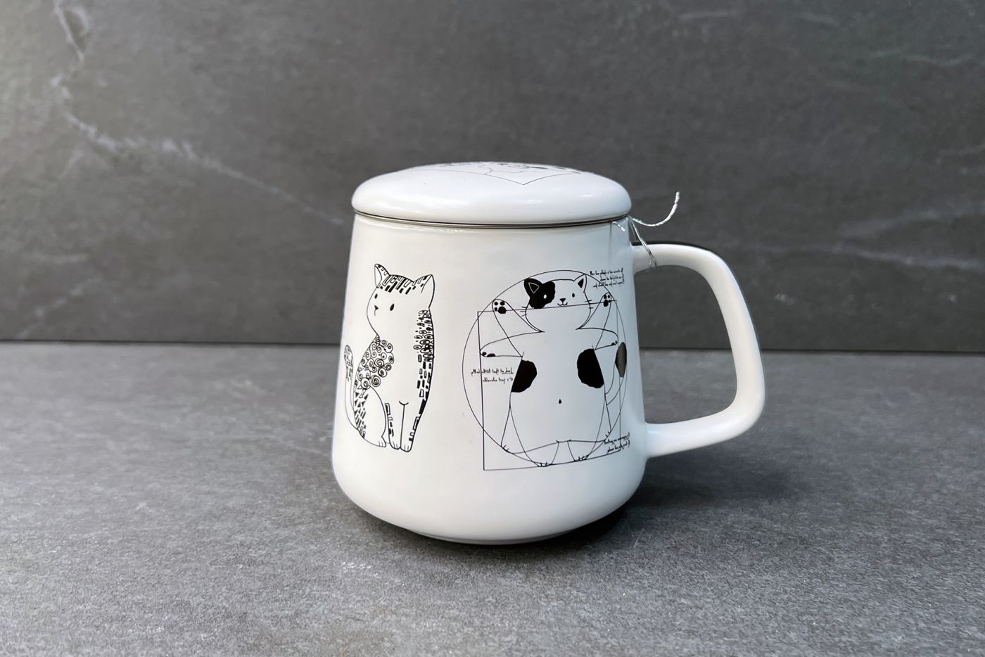 Artist Cats Infuser Tea Cup