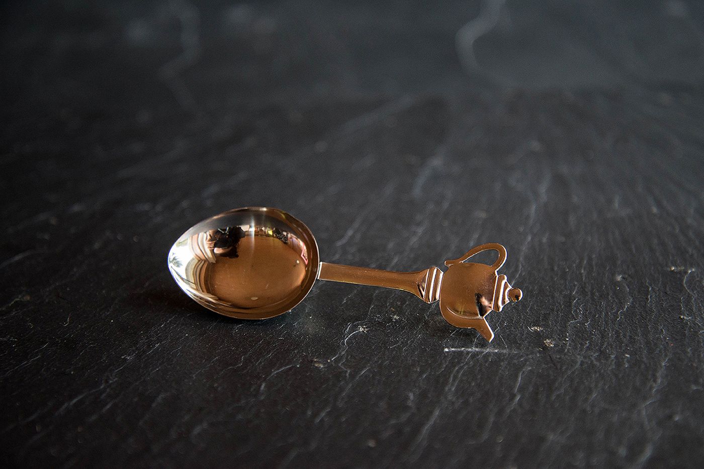 Teapot Tea Caddy Spoon