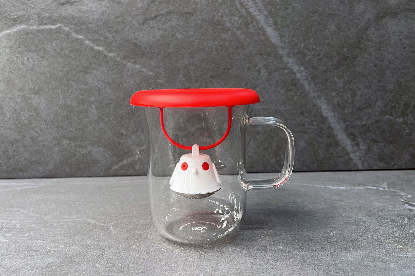 BIRDIE SWING TEA INFUSER & CUP RED