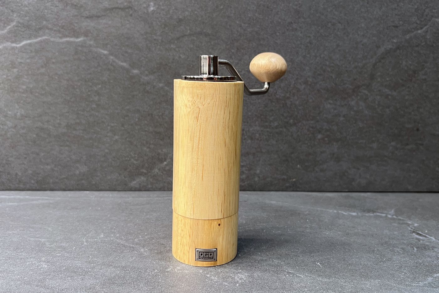 Little Auguste Rubber Wood Coffee Grinder