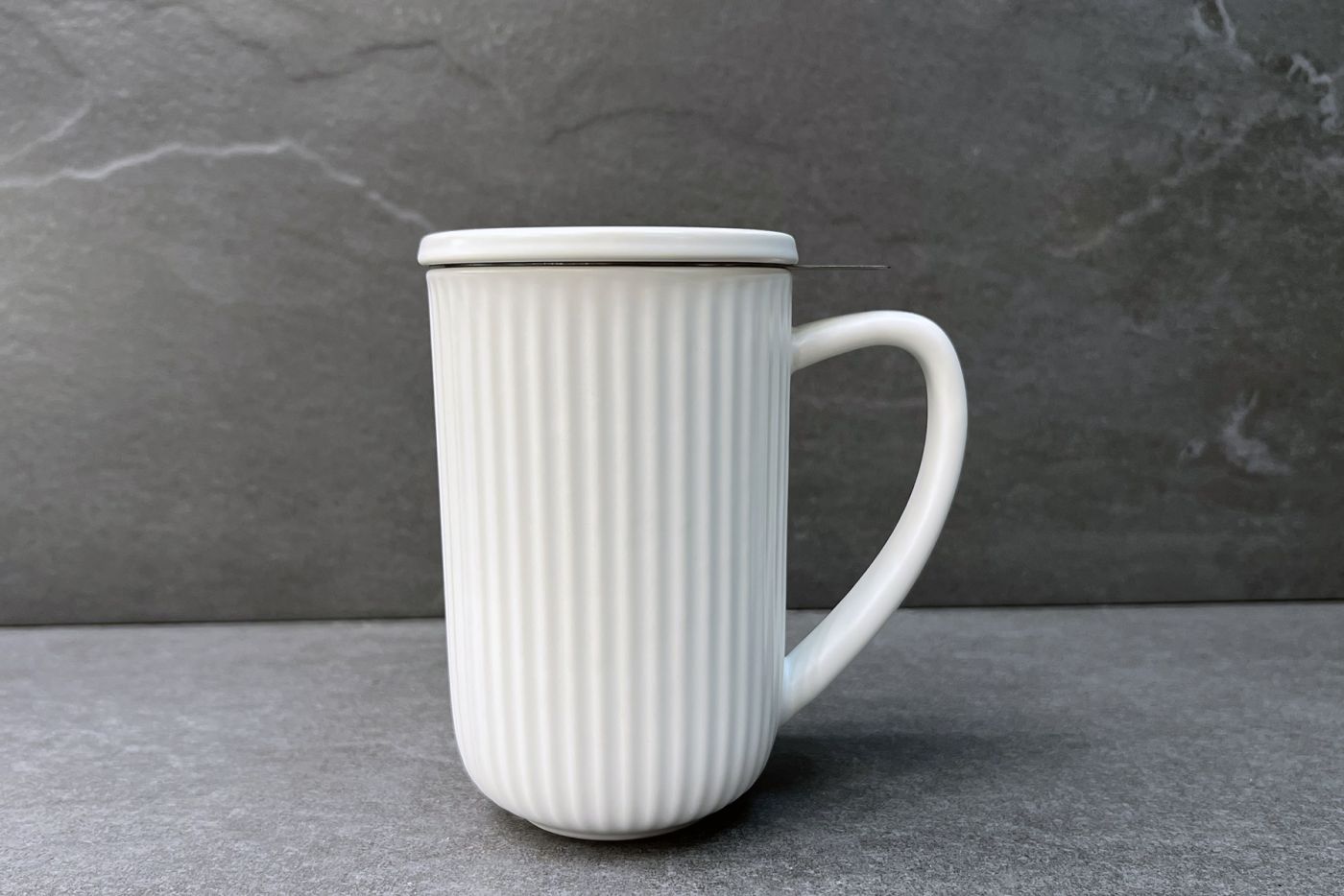 Hi! White Infuser Mug 600ml
