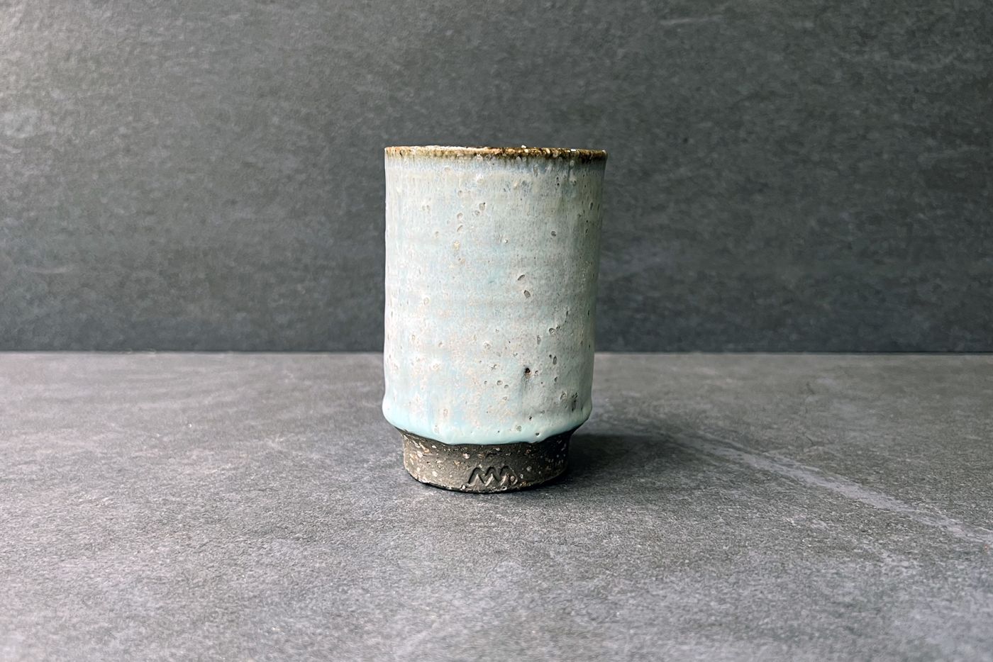 Iga Yaki Hydrangea Handmade Cup