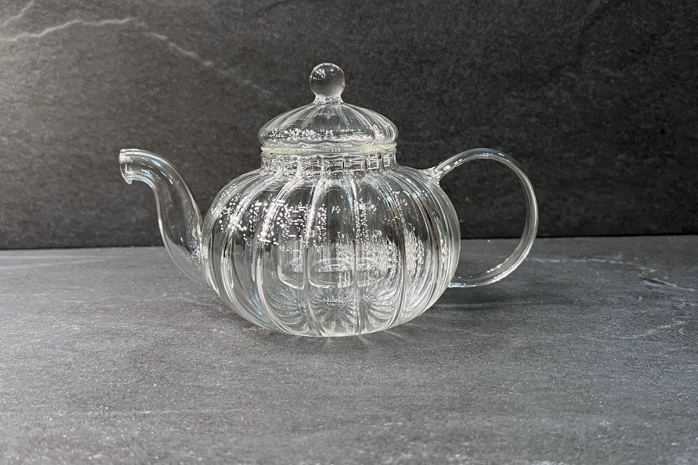 Fluted Glass Infuser Teapot 800ml