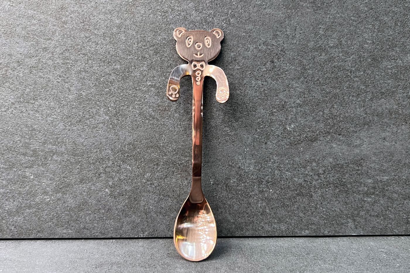 Rose Gold Bear Spoon