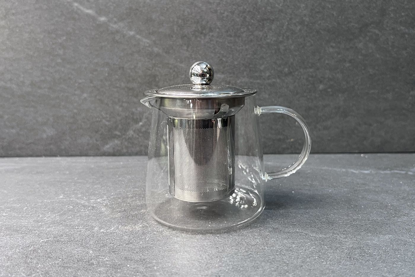 Flask Shaped Glass Infuser Teapot 350ml