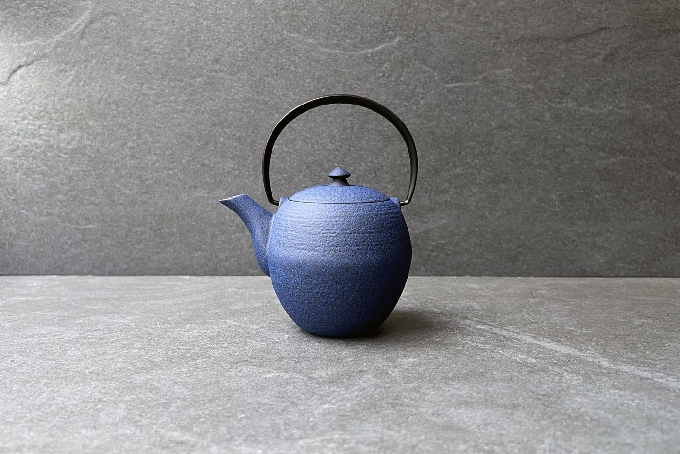 Mayu Blue Japanese Cast Iron Teapot 0.3L