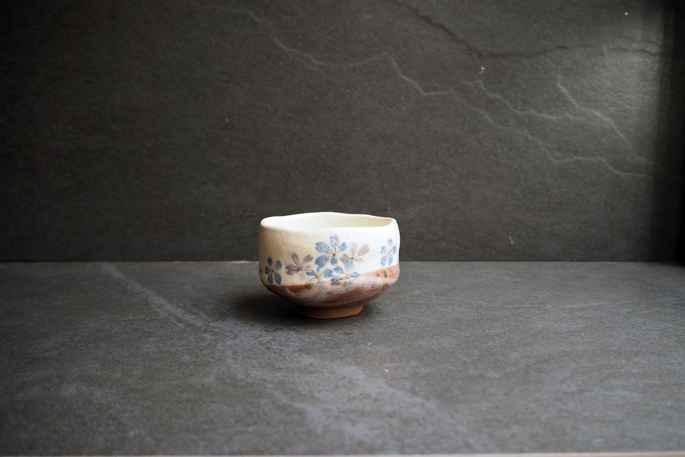 Winter Flower Matcha Bowl