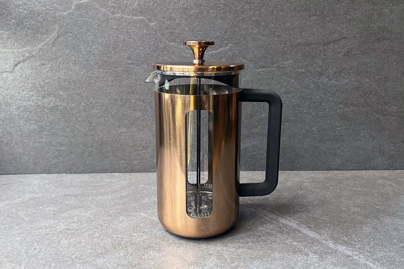 New Pisa 8 Cup Copper Effect Cafetiere