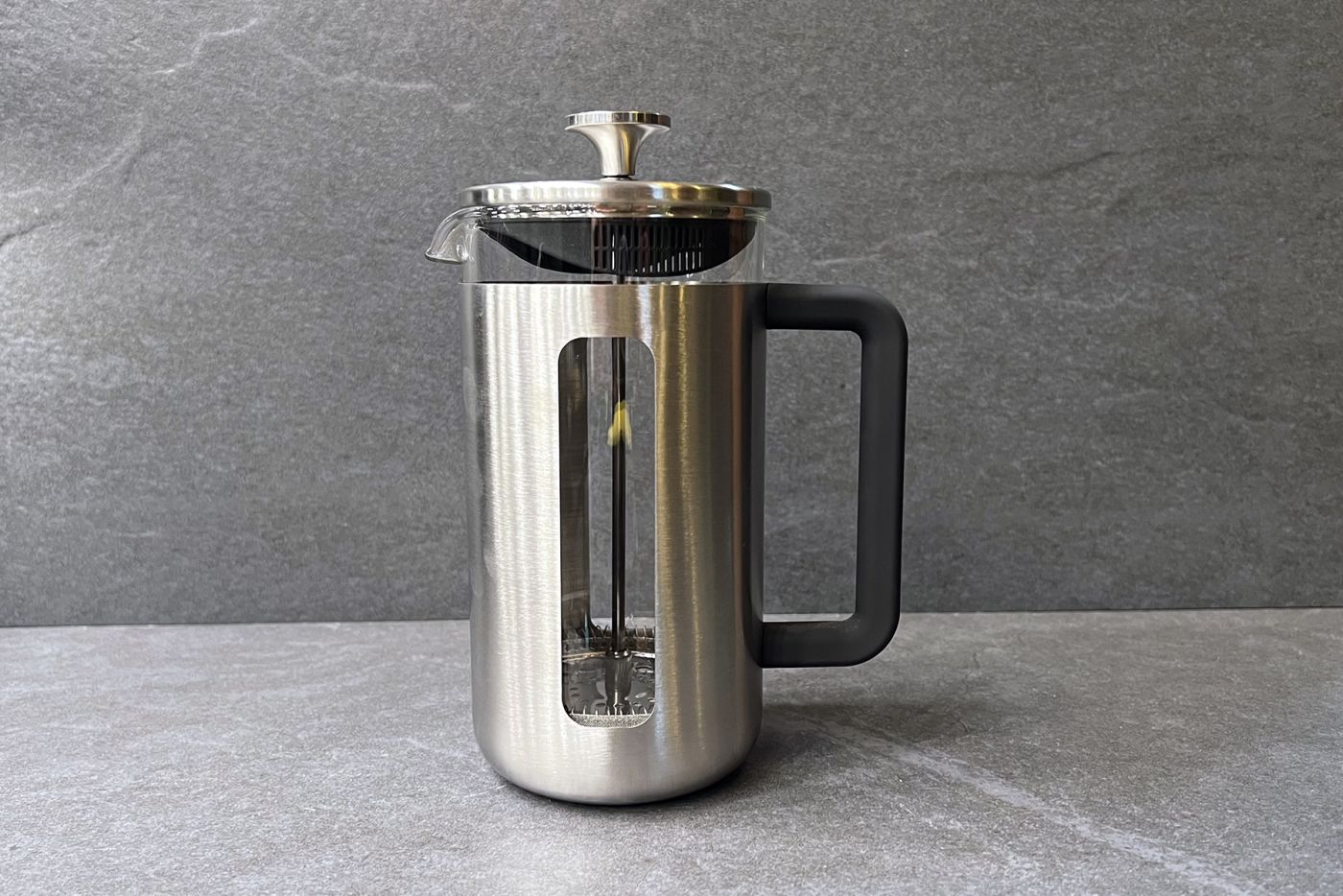 New Pisa 8 Cup Brushed Chrome Cafetiere