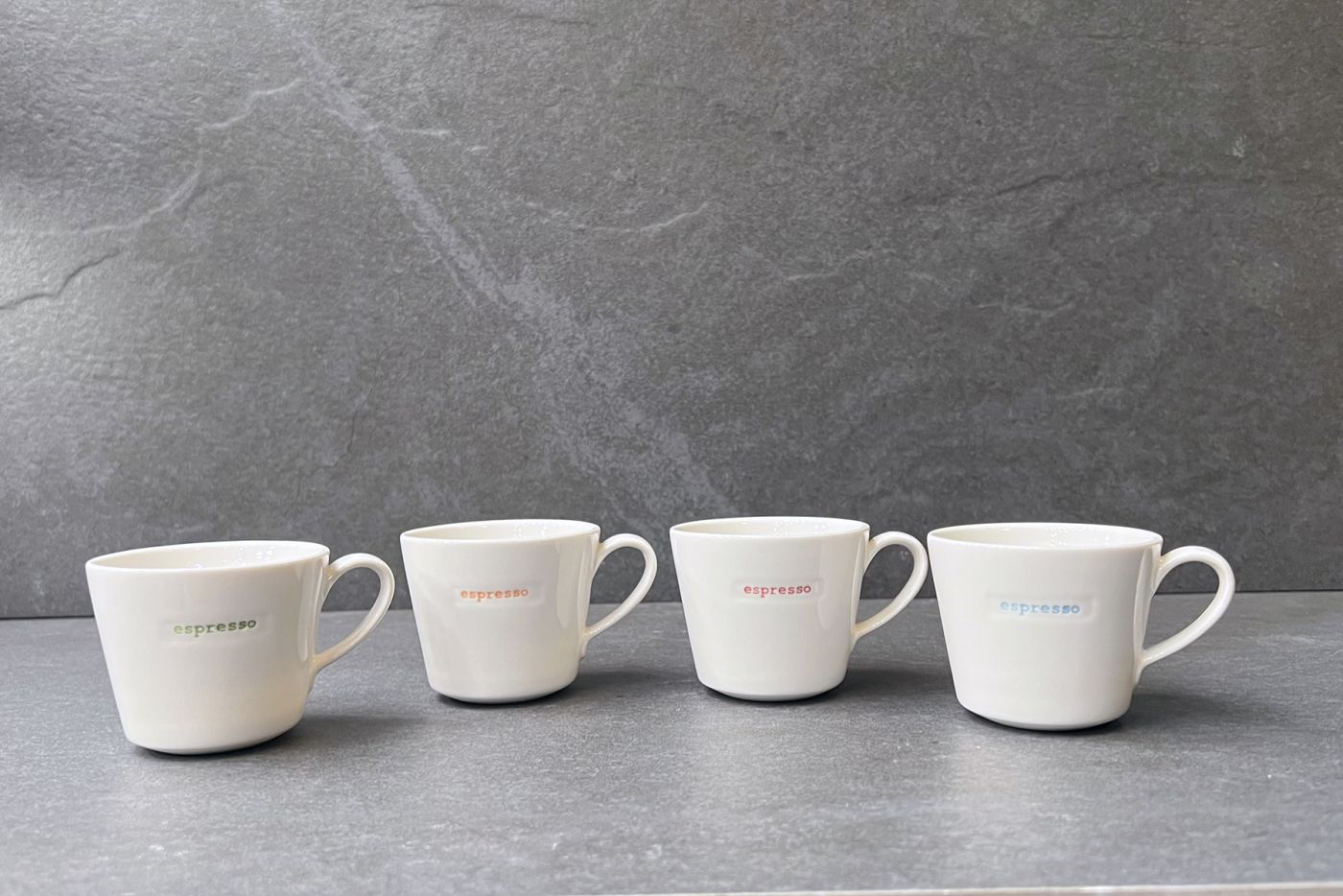 Epresso Typewriter Espresso Cups Set of 4