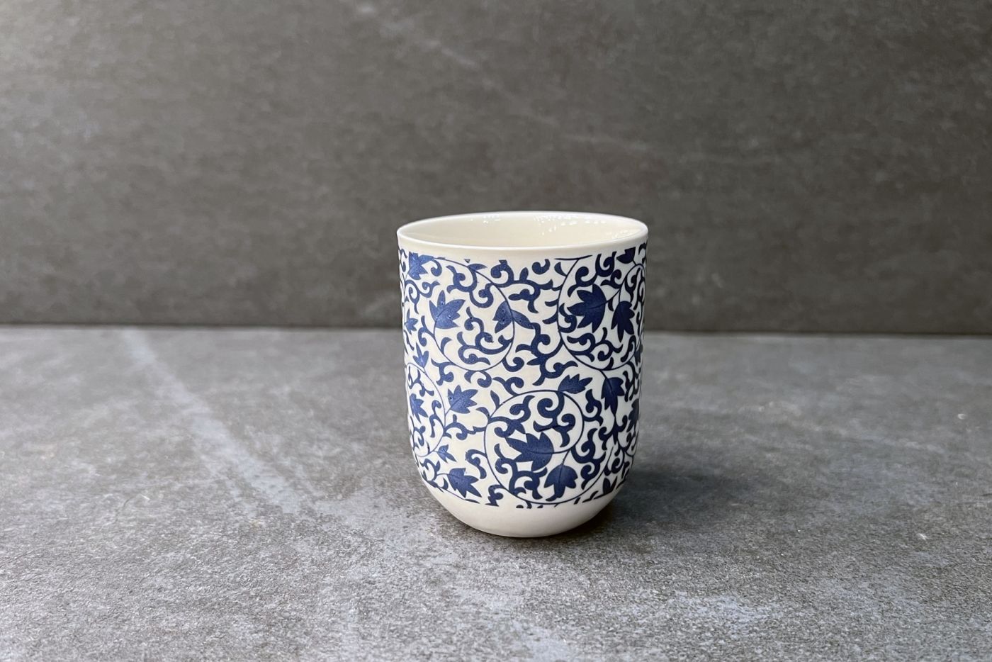 Blue Floral Pattern Traditional Tea Cup