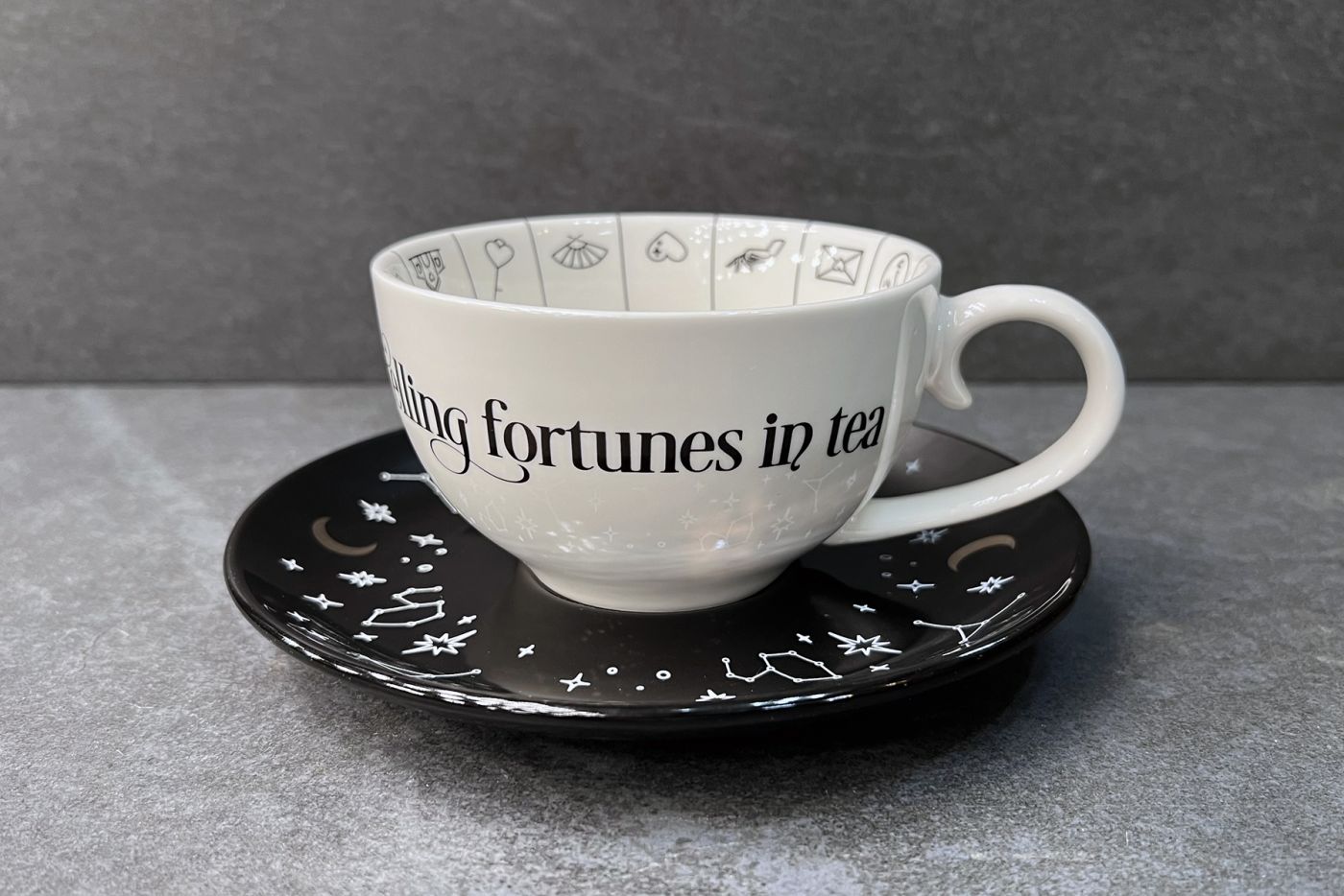 Fortune Teller's Tea Cup and Saucer