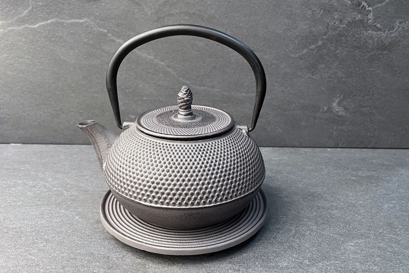 Arare Cast Iron Teapot Grey 1.2L
