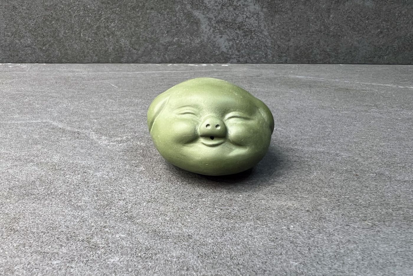 Green Pig Tea Pet