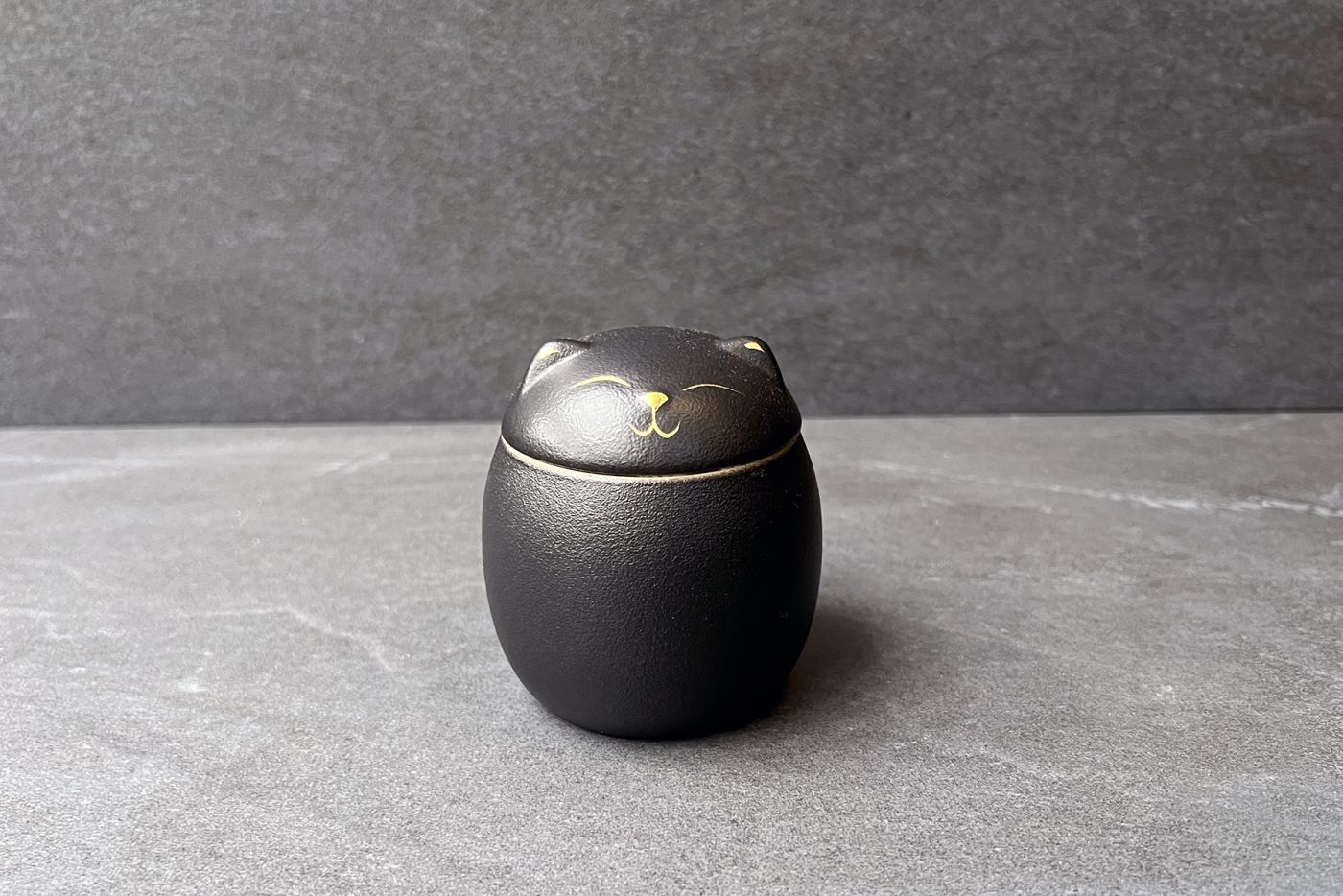 Lucky Black Cat Tea Caddy