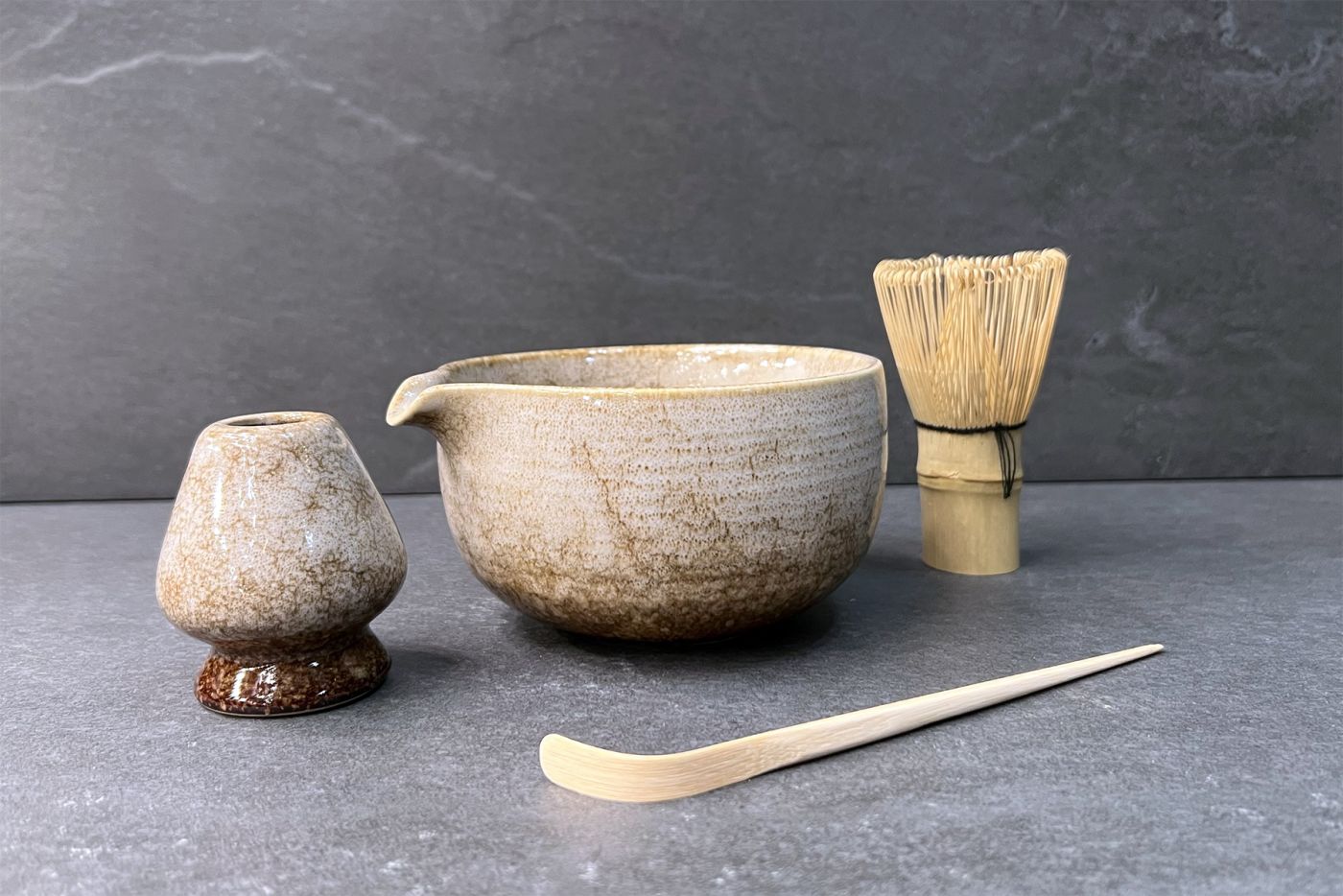 Foam Brown Matcha Tea Set