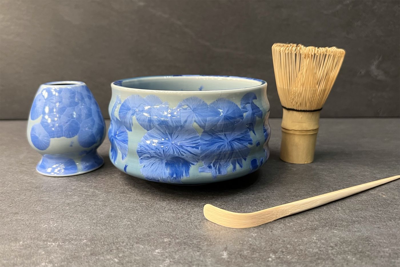 Crystal Blue Matcha Tea Set