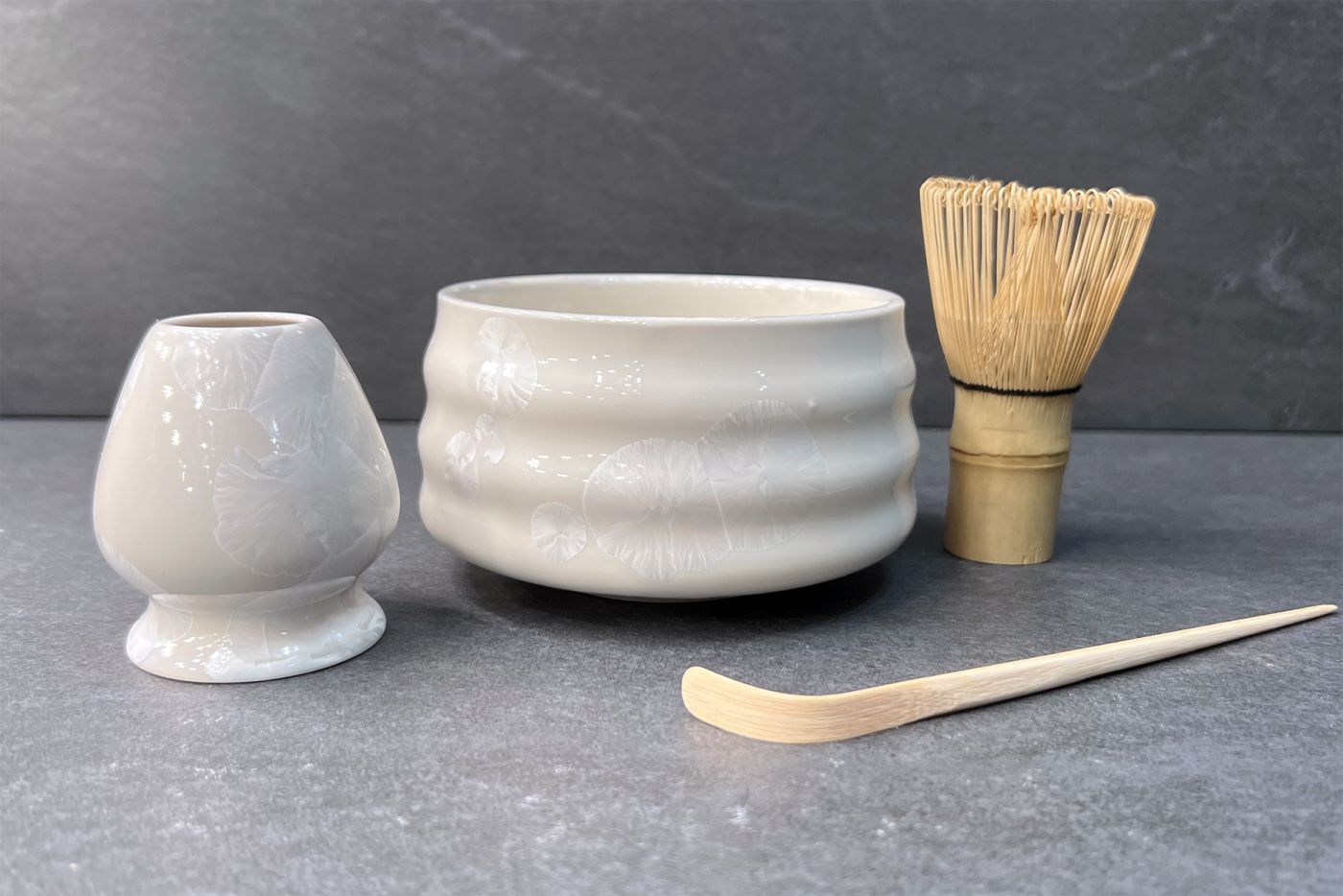 Crystal White Matcha Tea Set