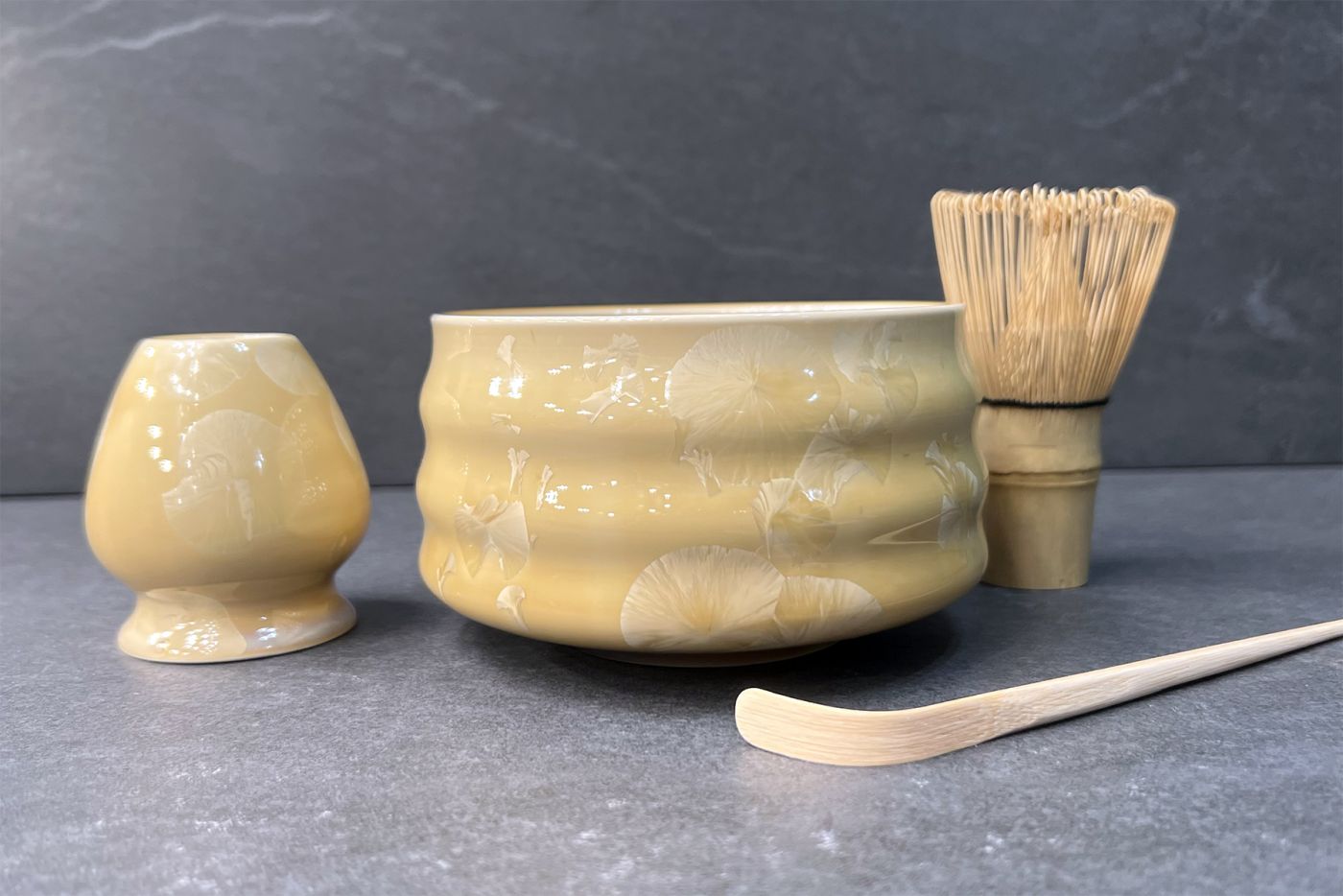 Crystal Yellow Matcha Tea Set