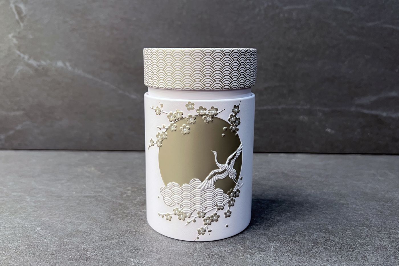 White Komorebi Tea Caddy