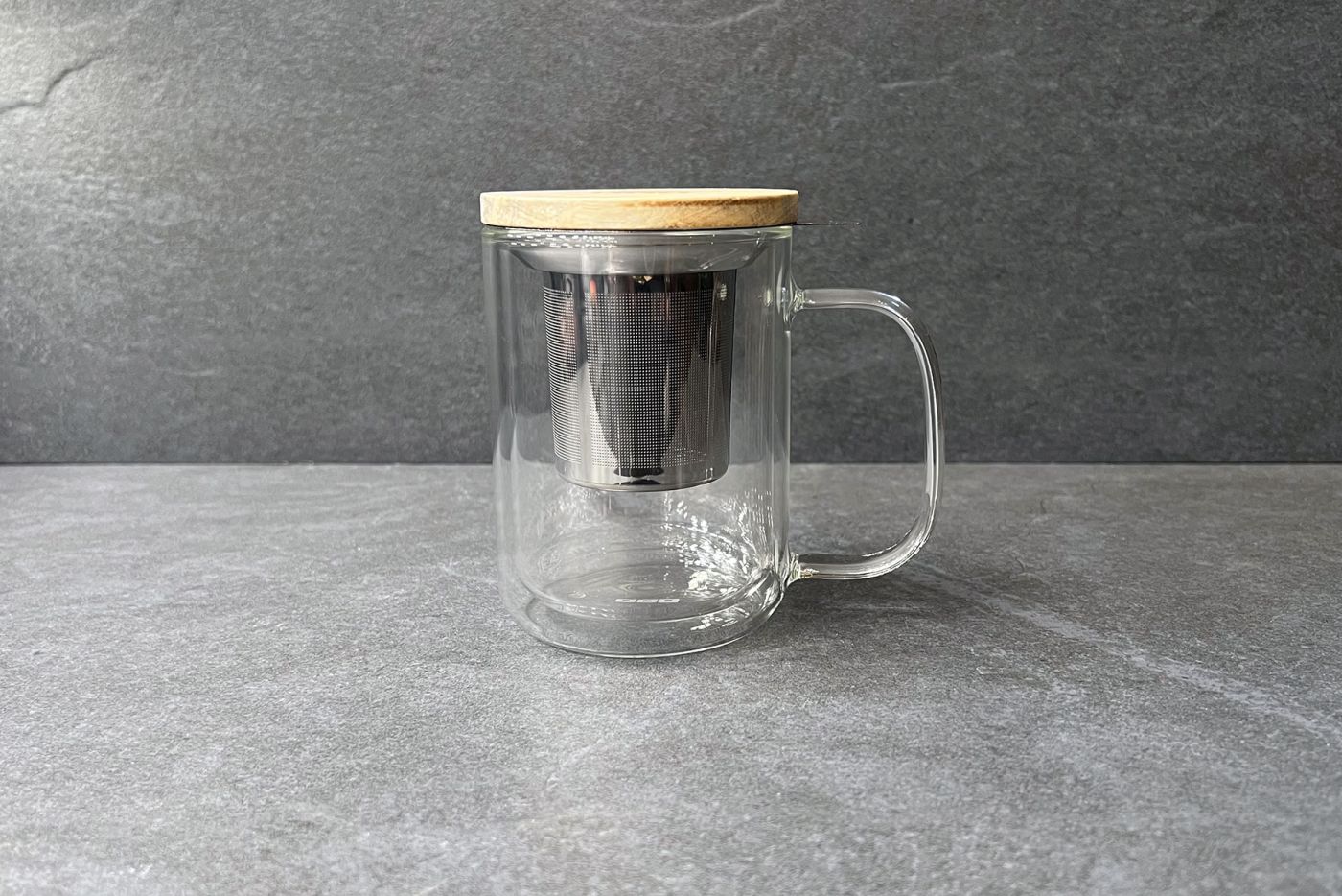 Gustave Double Walled Glass Infuser Cup