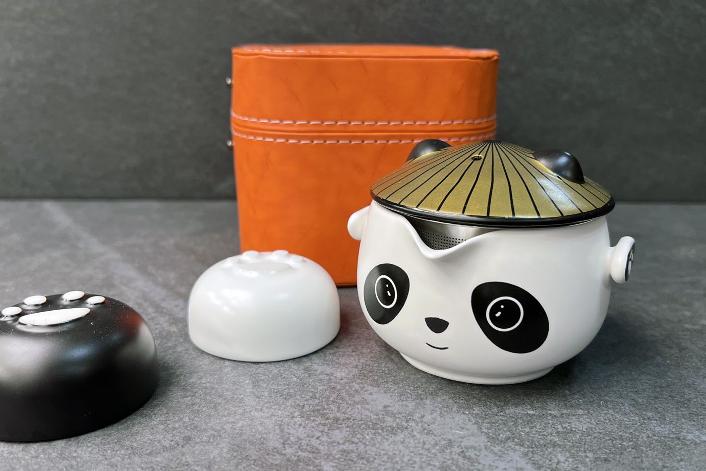 Panda Kung Fu Tea Set with Travel Case