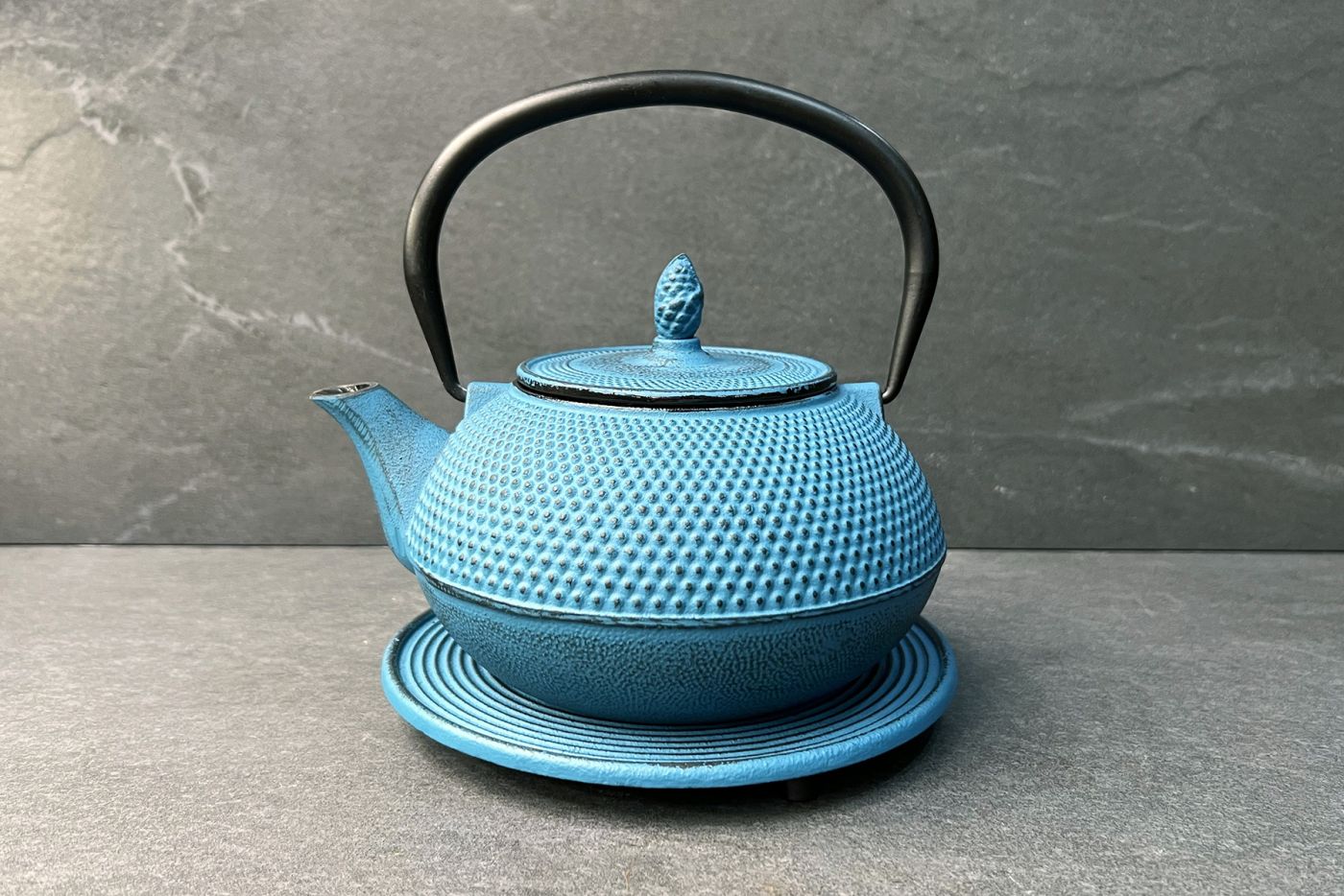 Arare Cast Iron Teapot Sea Blue 1.2L