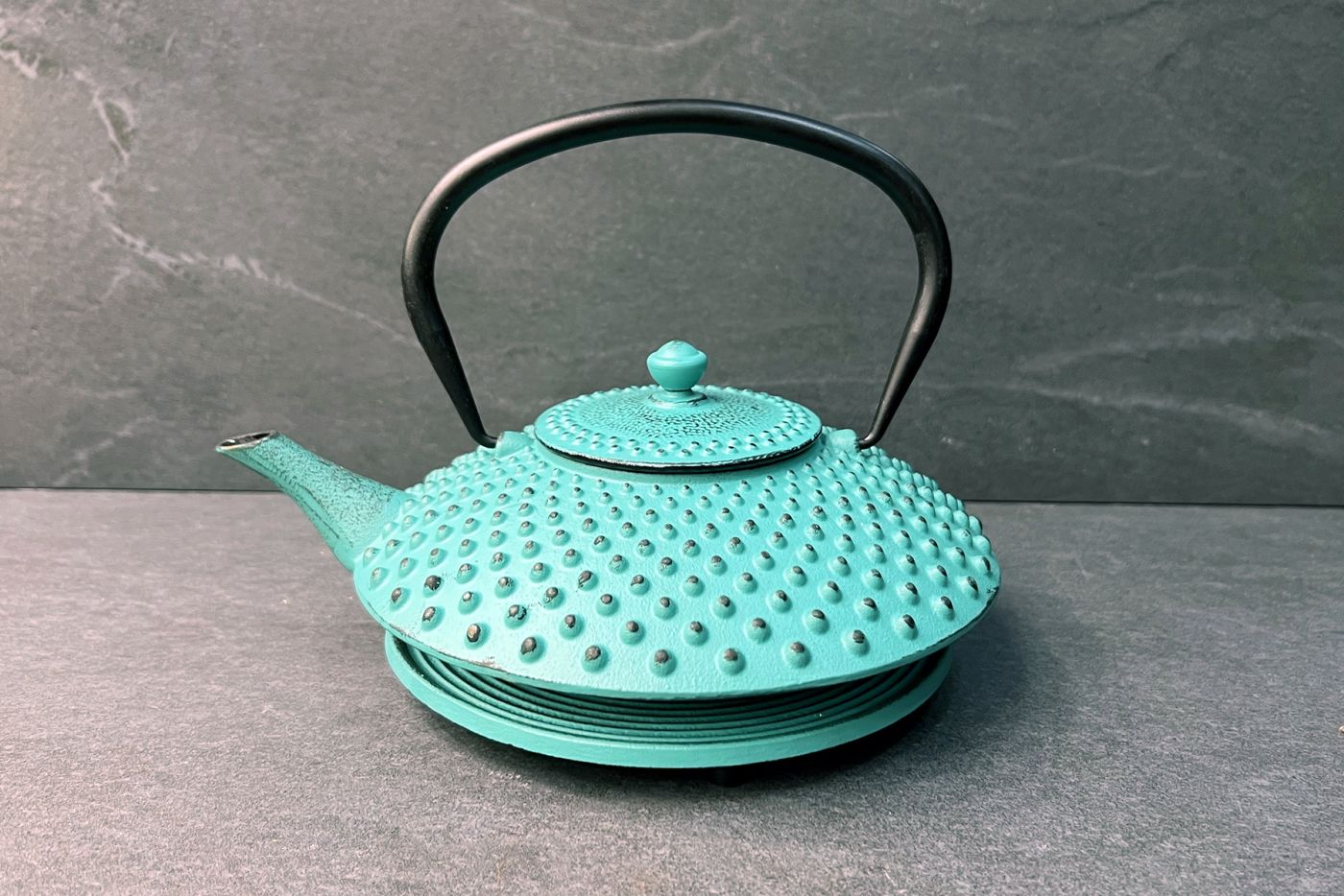 Kambin Cast Iron Teapot Aqua Green 1L