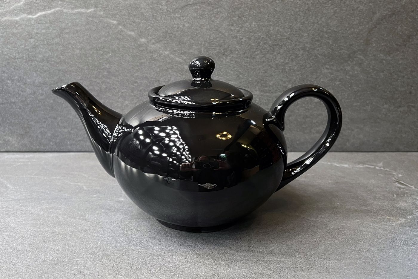 Black Dolomite 6 Cup Teapot