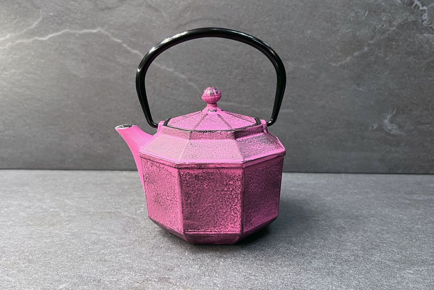 Lantern Pink Cast Iron Teapot 0.8L