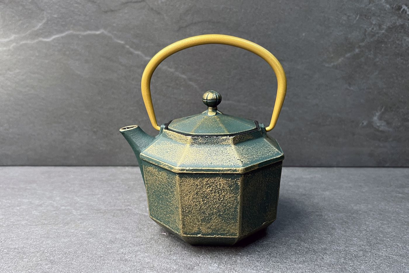 Lantern Blue Green Cast Iron Teapot 0.8L