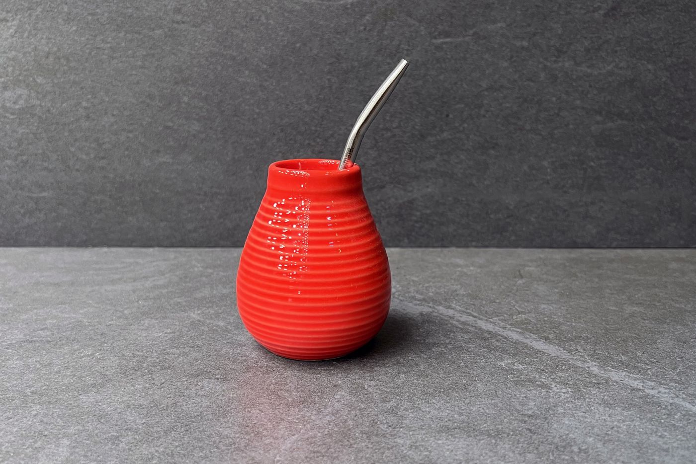 Red Yerbamate Ceramic Set
