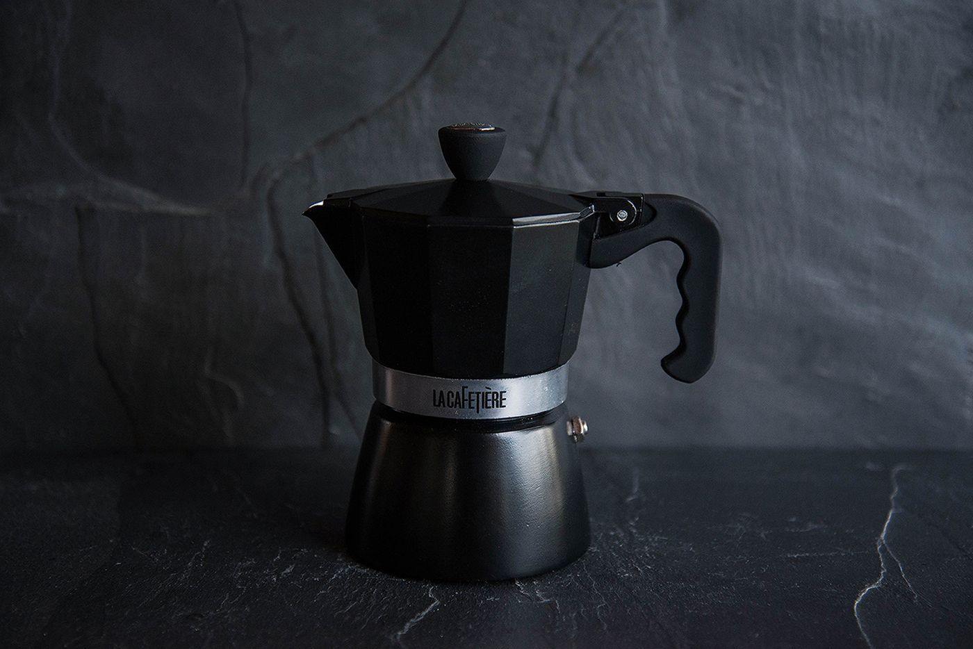 La Cafetiére Classic 3 Cup Black Espresso Maker