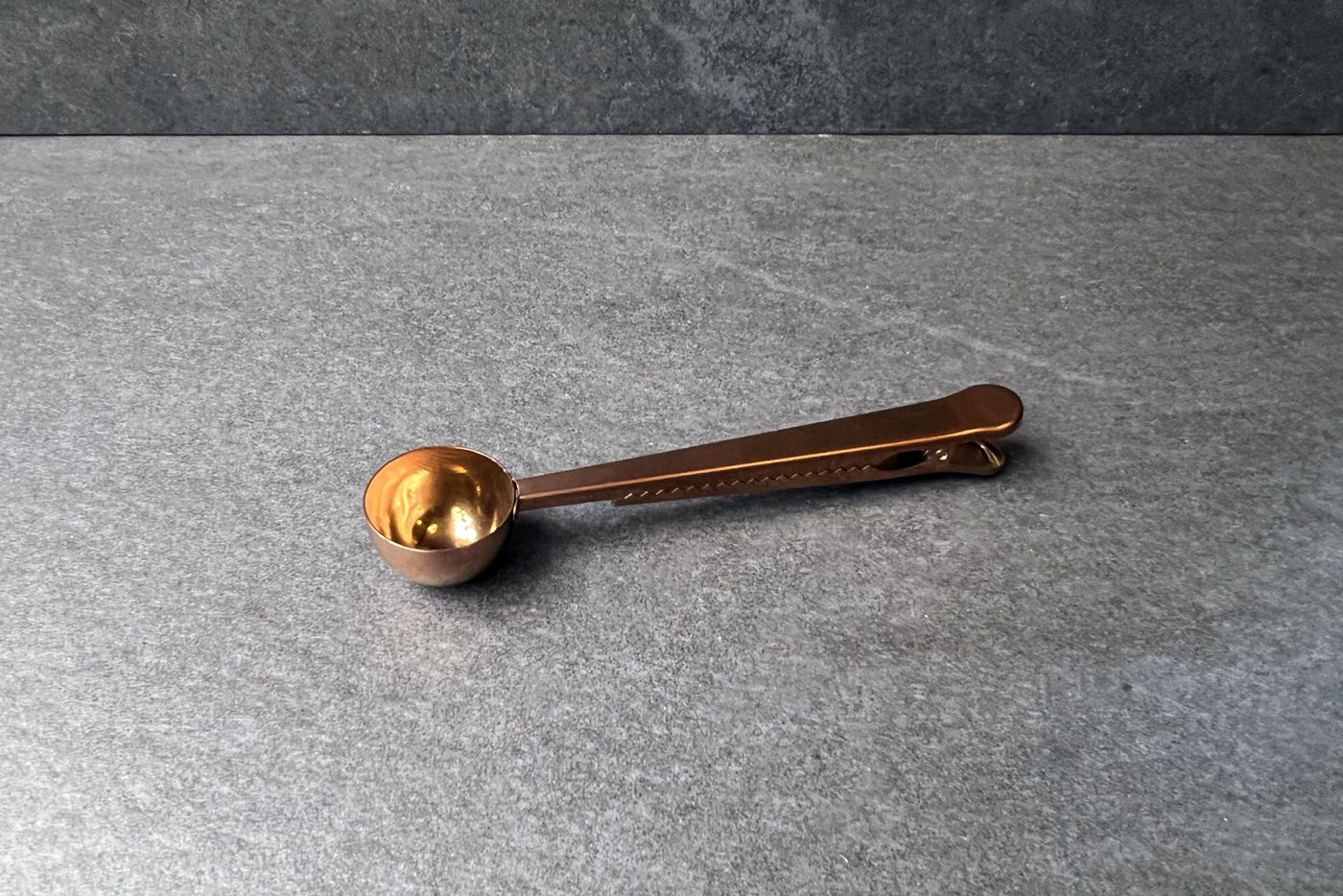 Rose Gold Measuring Scoop with Bag Clip
