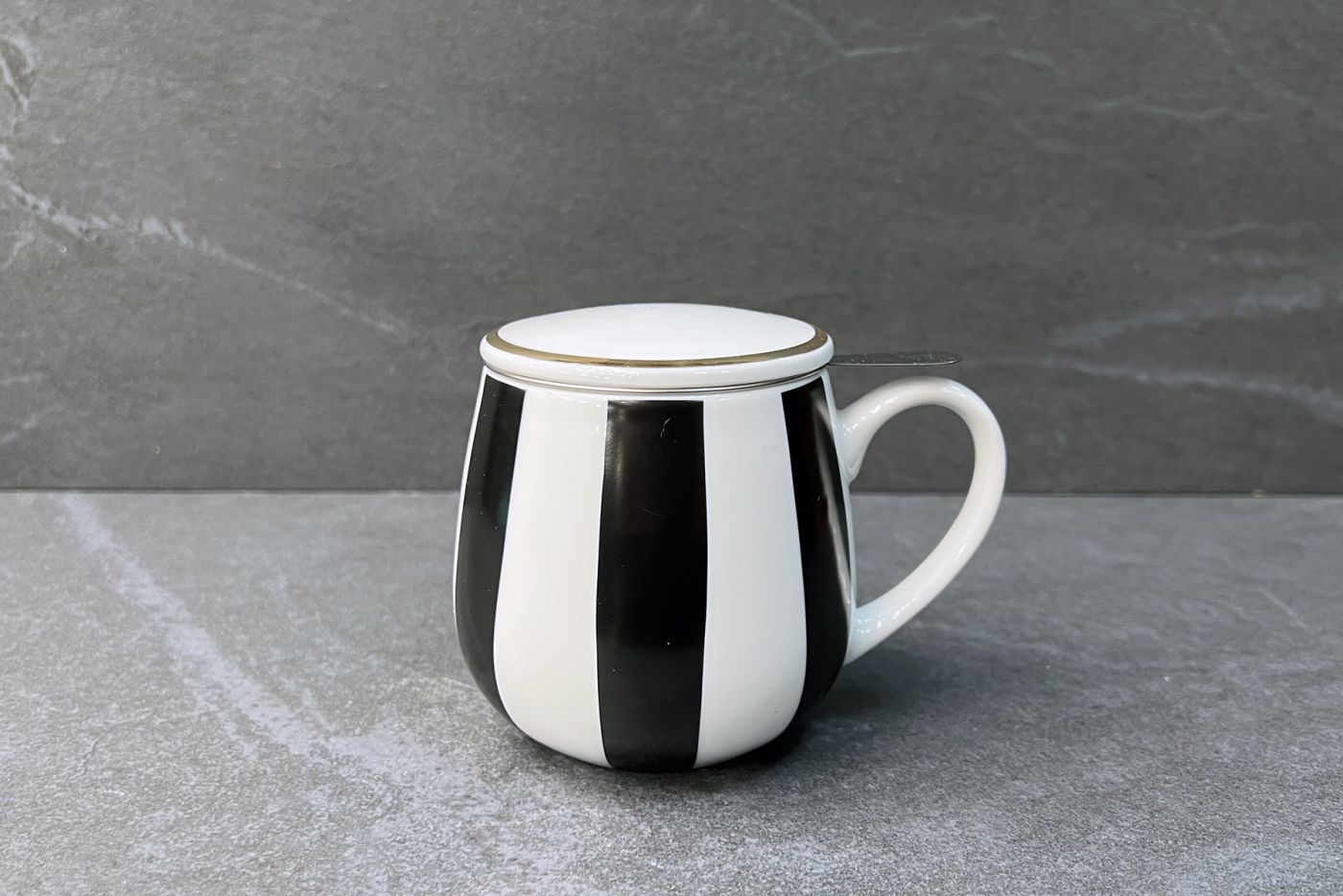 Black Stripes Infuser Mug 0.42L