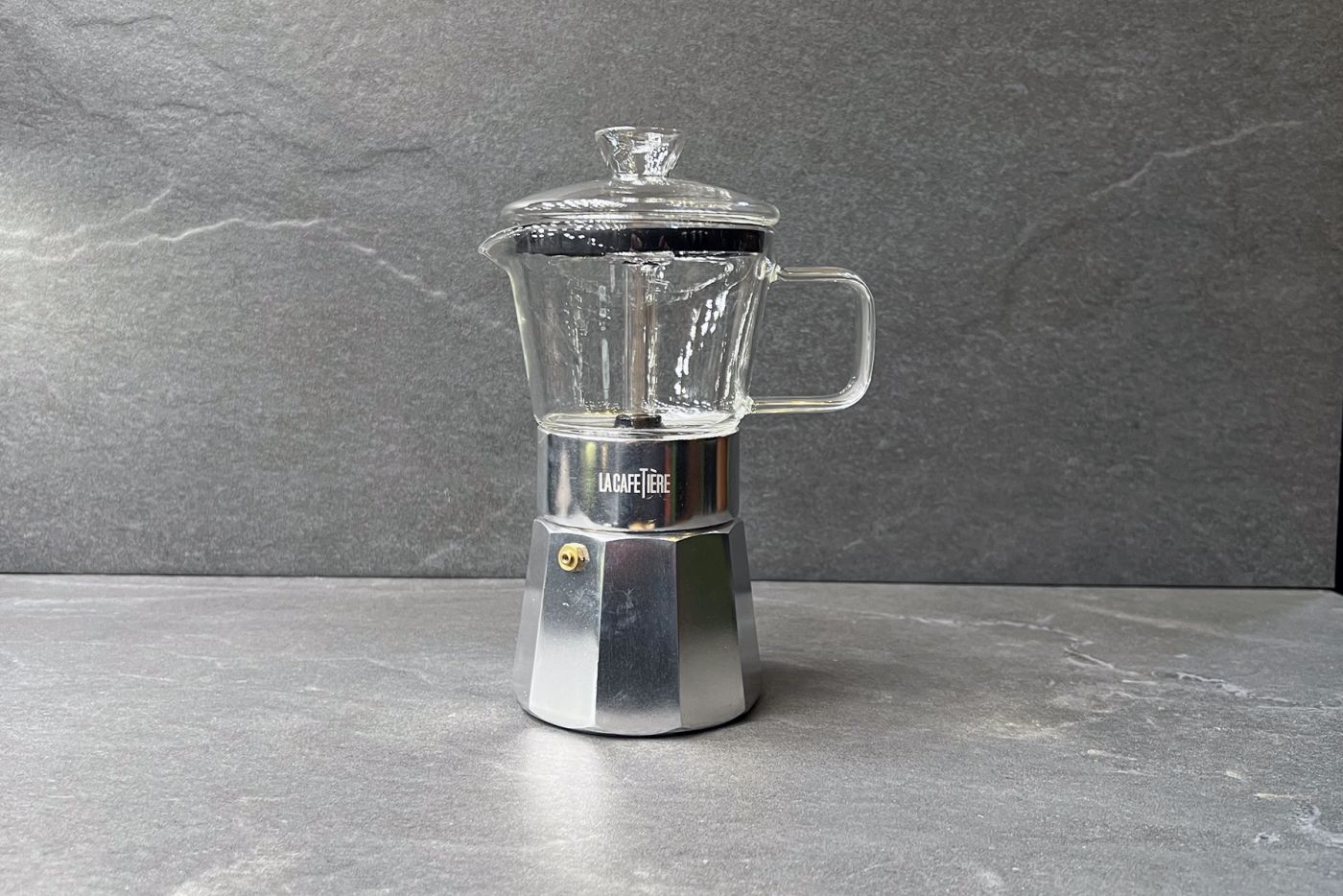 Verona Metal and Glass Espresso Maker 6 Cup