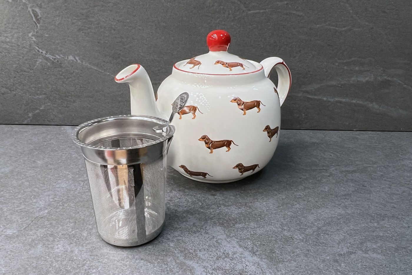 Farmhouse Cat 4 Cup Teapot