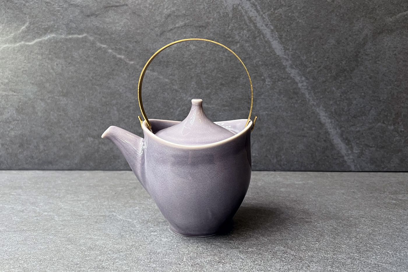 Neko Grey Japanese Porcelain Infuser Teapot