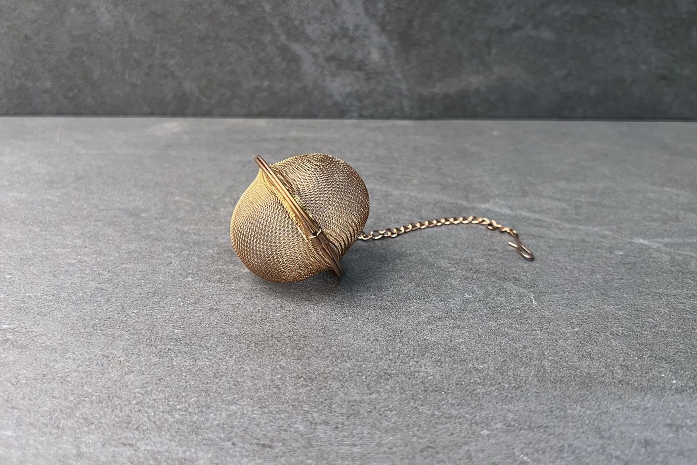 Gold Finish Tea Ball 5cm