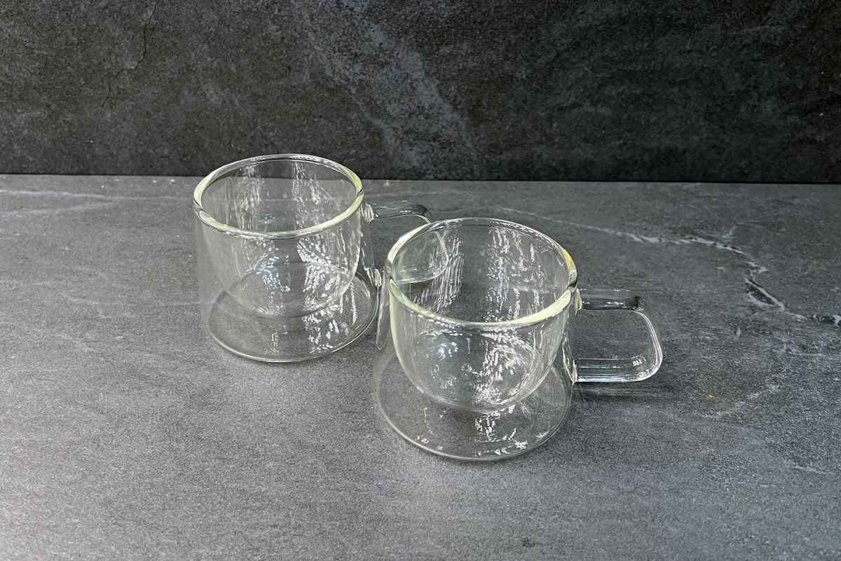 Thin glass mugs discount